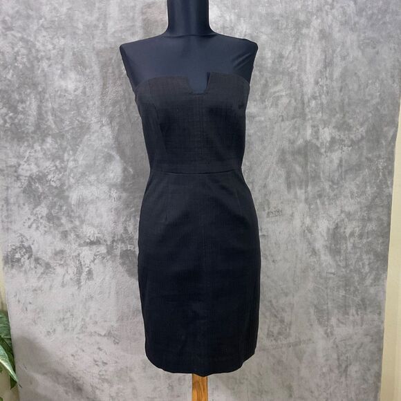 TRINA TURK WOMEN’S DRESS Size 2 Black SLEEVELESS WORK CAREER Lace lining - Picture 1 of 12